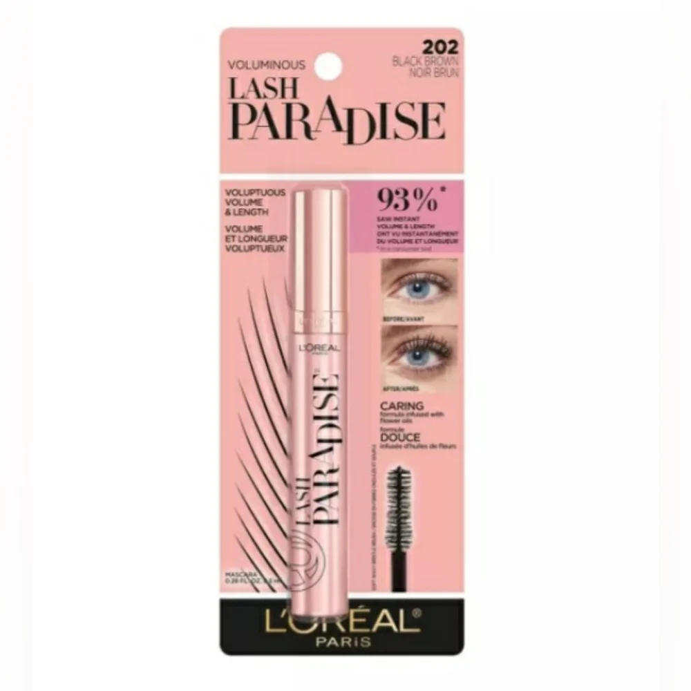 L'Oreal Paris Voluminous Lash Paradise Mascara, 202 Black Brown, 0.28 fl oz